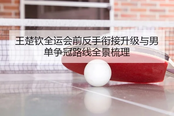 王楚钦全运会前反手衔接升级与男单争冠路线全景梳理
